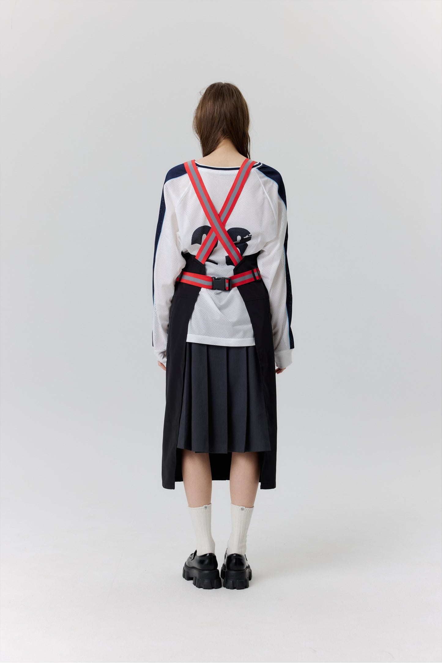 レッドパンクエプロン