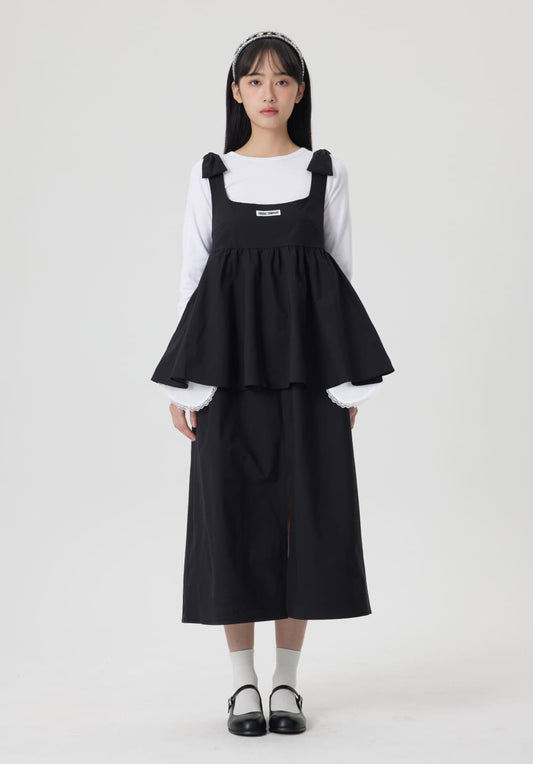 リボンフリルエプロン