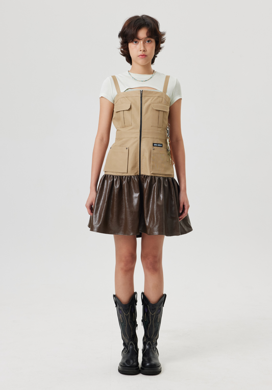 カーゴポケットベストフレアエプロン