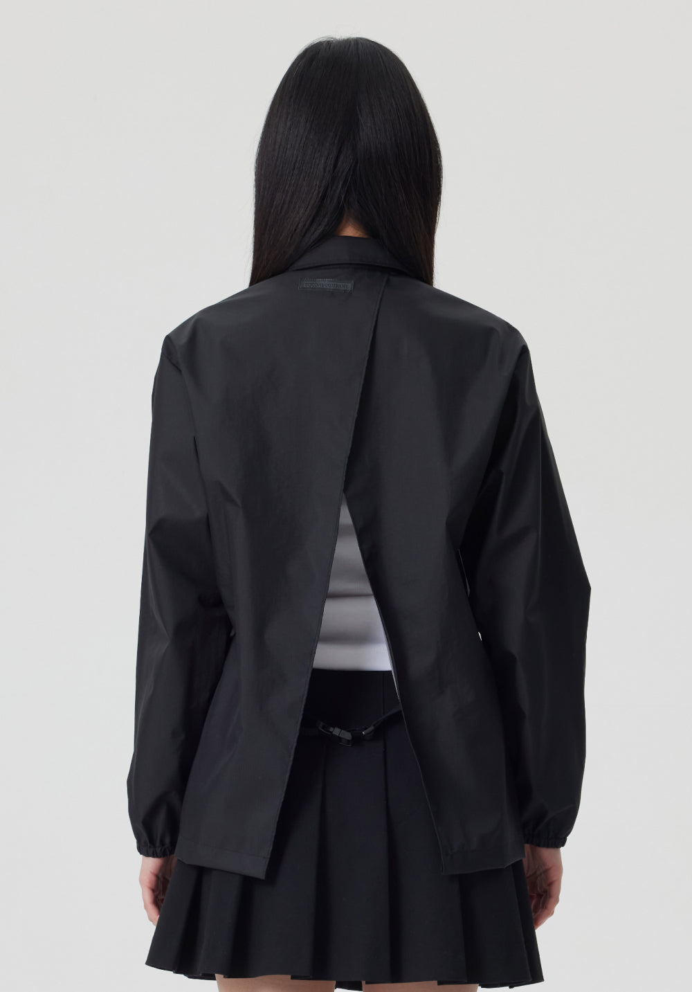 オープンバックワークシャツ