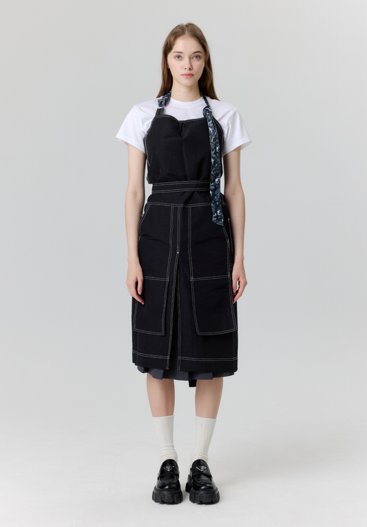 ホルターチェンジネックエプロンブルー