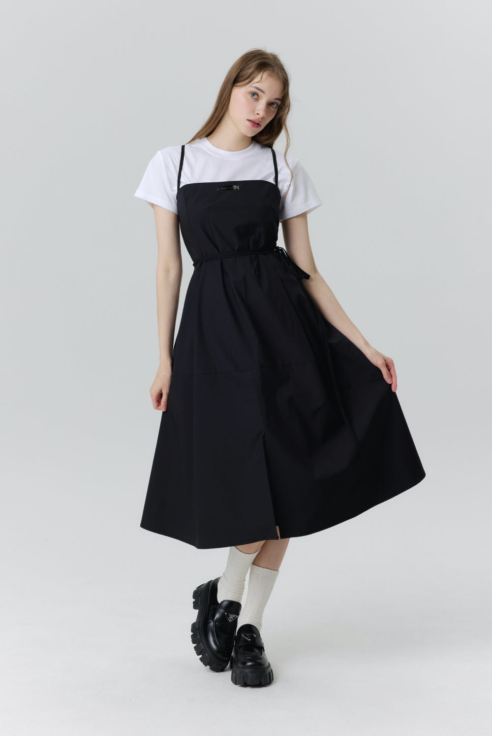 スリーブレス ワンピースエプロン