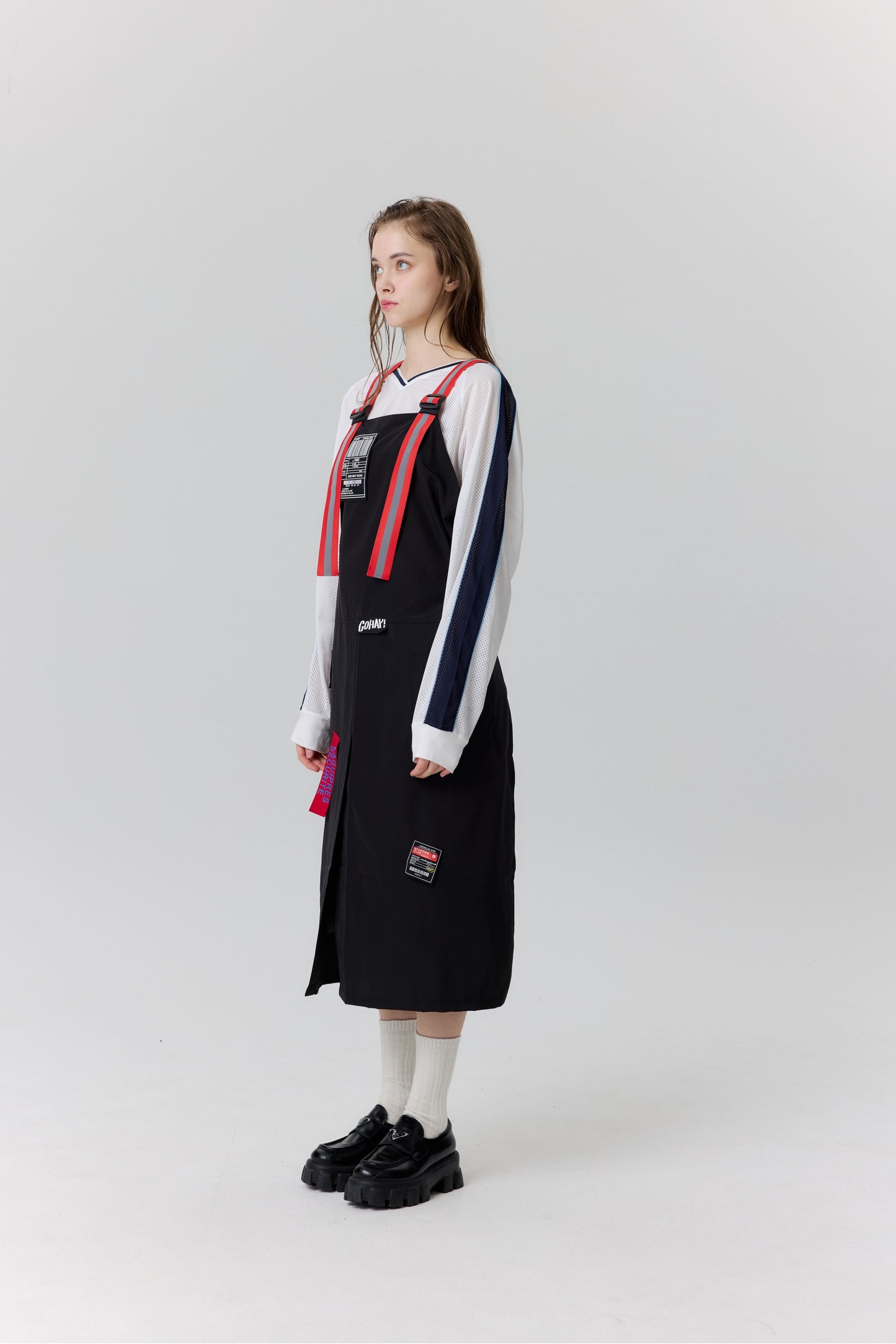 レッドパンクエプロン