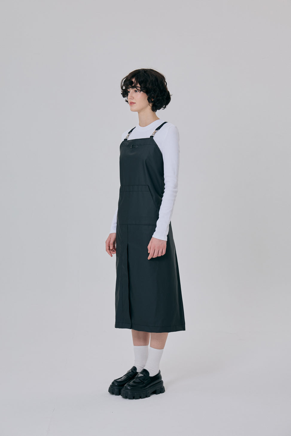 ブラックスモークレザーエプロン