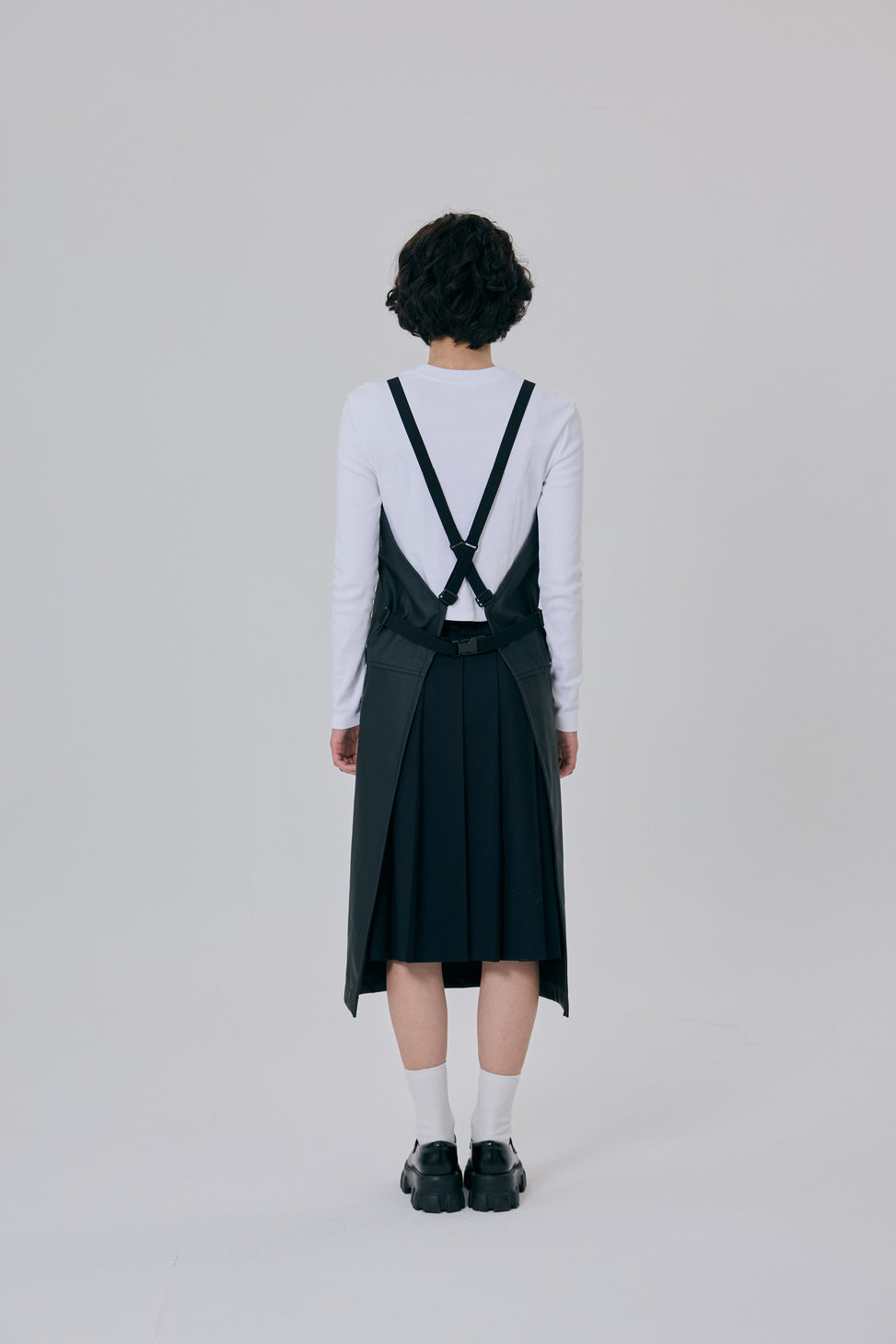 ブラックスモークレザーエプロン