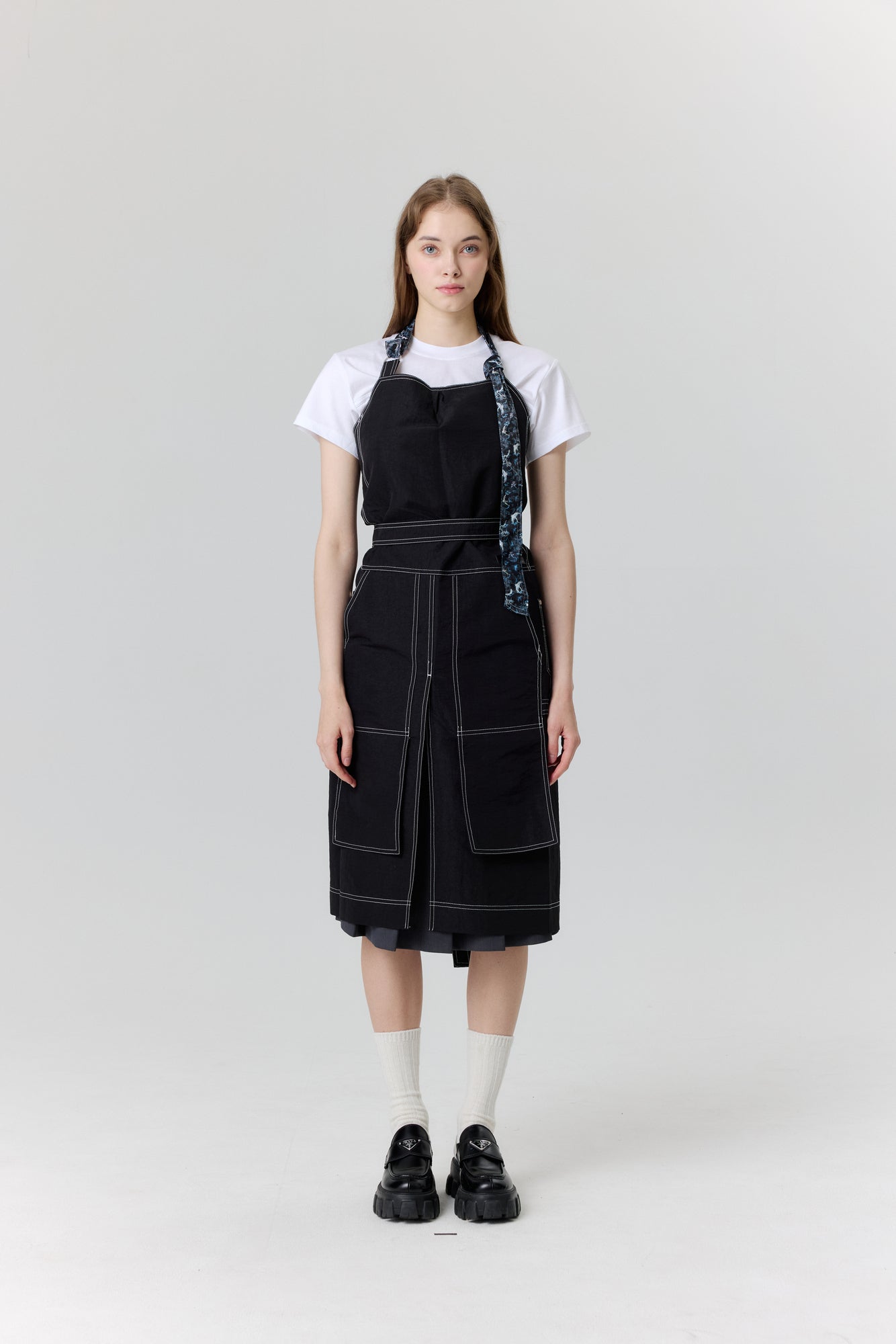 ホルターチェンジネックエプロンフレンチアンティーク