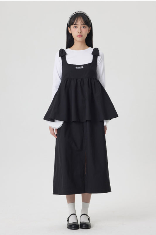 リボンフリルエプロン