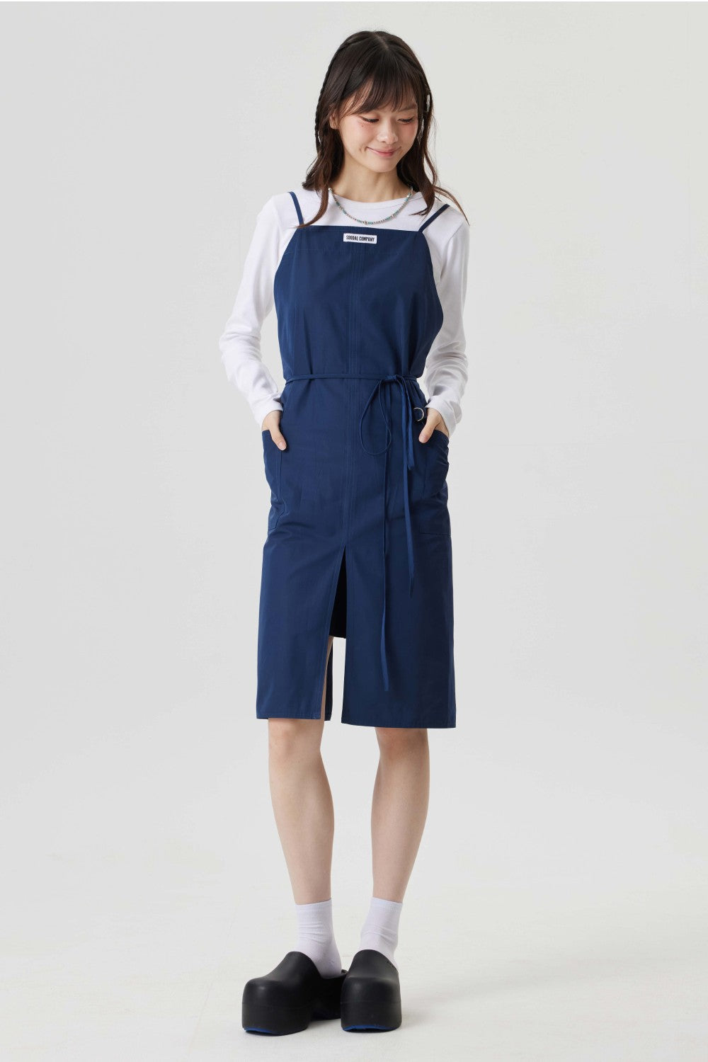 エッセンシャルイージーエプロンネイビー